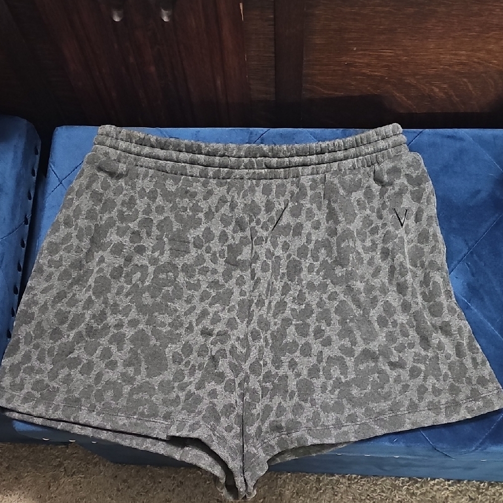 Victoria's Secret Gray Leopard Print Shorts